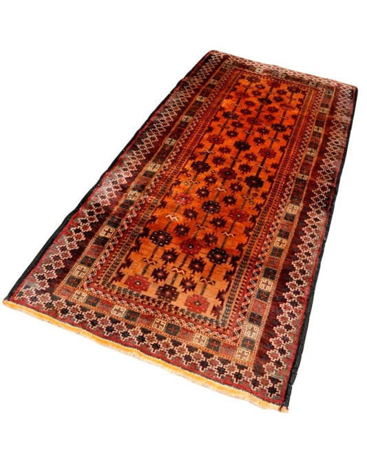 Zabol Burnt Orange Rug #851 - Republic Home - Rugs