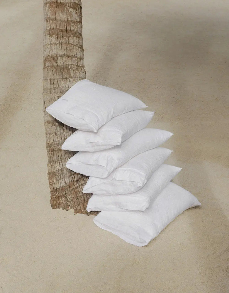 European Linen Pillowcases — White IsleOfOmni