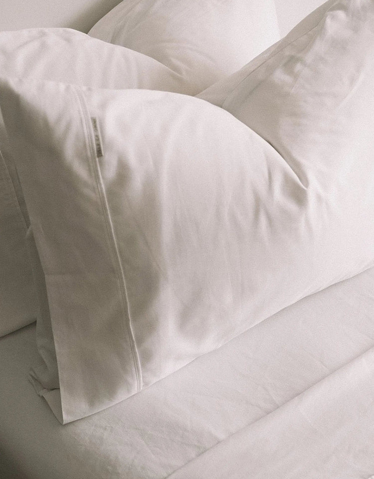 Organic 500TC Cotton Pillowcases — White IsleOfOmni