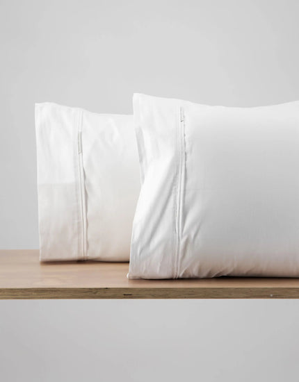 Organic 500TC Cotton Pillowcases — White IsleOfOmni