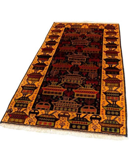 Balouch Herat Rug 260x110cm - Republic Home - Rugs