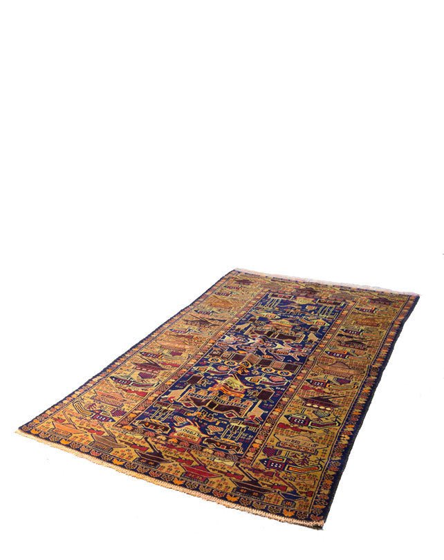 Afghan War Rug 195x110cm - Rugs - Republic Home