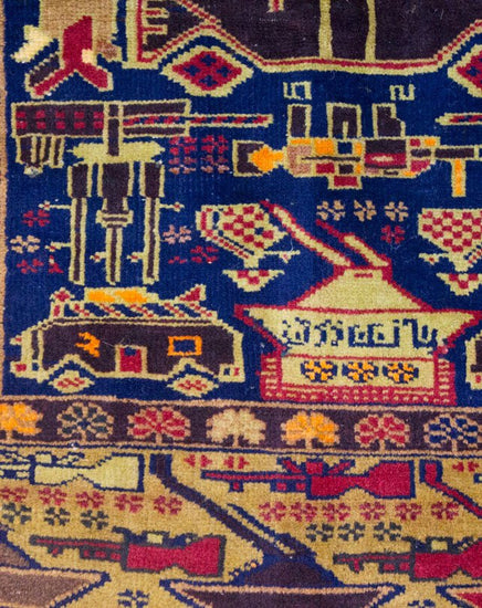 Afghan War Rug 195x110cm - Rugs - Republic Home