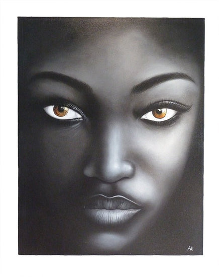 African Face with Caramel Cat Eyes 110x140 - Homewares - Republic Home