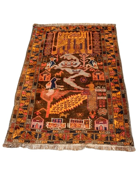 Balouch Herat Rug 140x85cm - Rugs - Republic Home