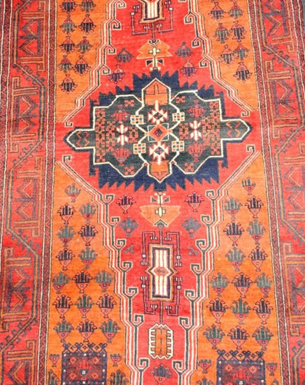 Balouch Red Medallion Rug 215x106cm - Rugs - Republic Home