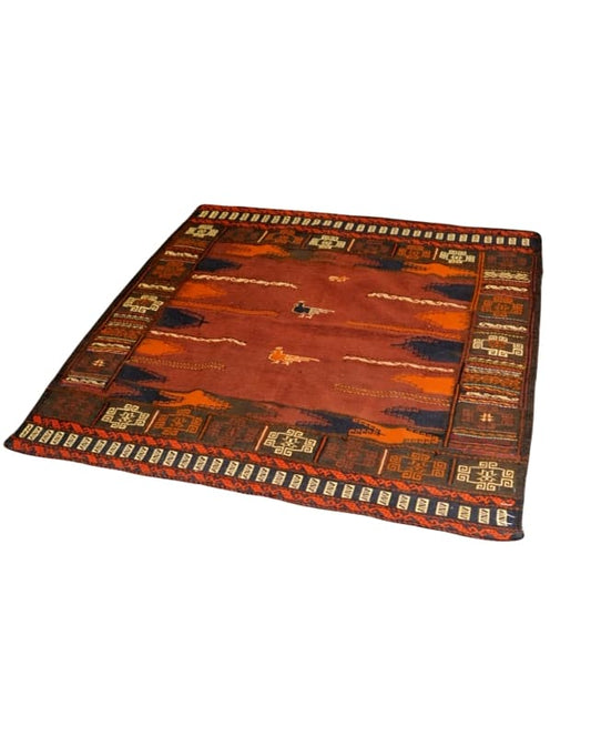Balouch Sofreh Kilim 130x128cm - Rugs - Republic Home