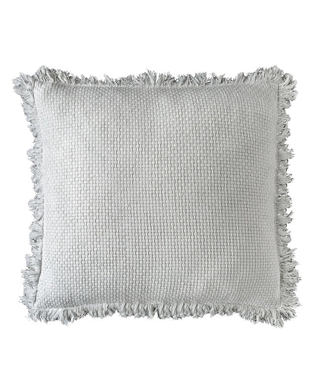 Chelsea Cushion With Fringe - White 60x60 - Cushion - Republic Home