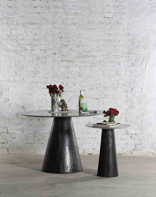Cousteau Dining Table (Black Base) - Furniture - Republic Home