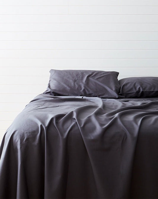Eucalyptus Sheet Set Charcoal - Homewares - Republic Home