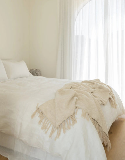 European Linen Duvet Cover Set — White - Duvet Cover - Republic Home