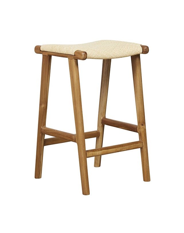 Jerry Plush Counter Stool - Furniture - Republic Home