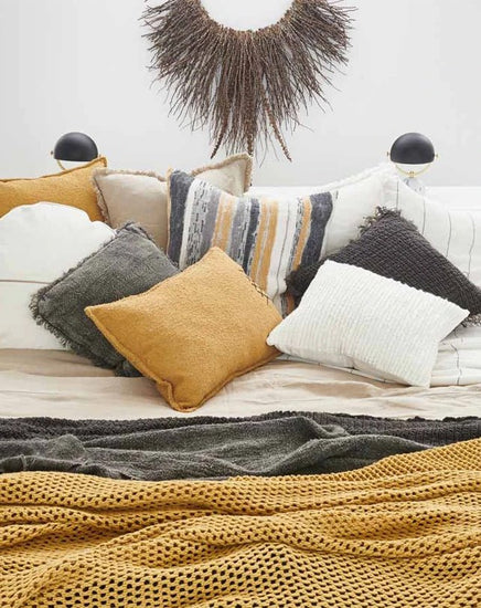 Maestro Cushion Spun Gold 50x50 - Cushion - Republic Home