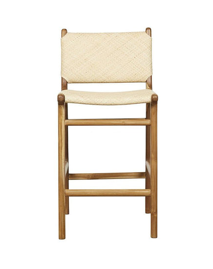 Maya Plush Counter Stool with Back - Furniture - Republic Home