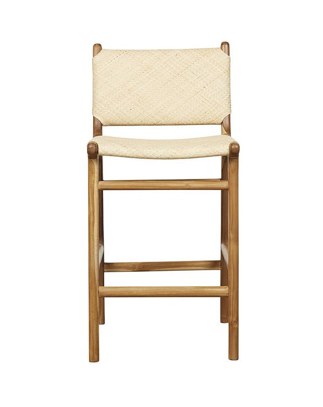 Maya Plush Counter Stool with Back - Furniture - Republic Home