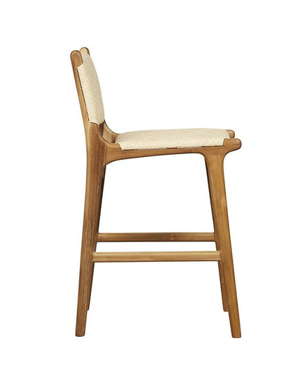 Maya Plush Counter Stool with Back - Furniture - Republic Home