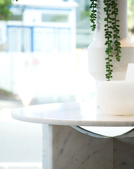 Nixon Marble Side Table - Furniture - Republic Home