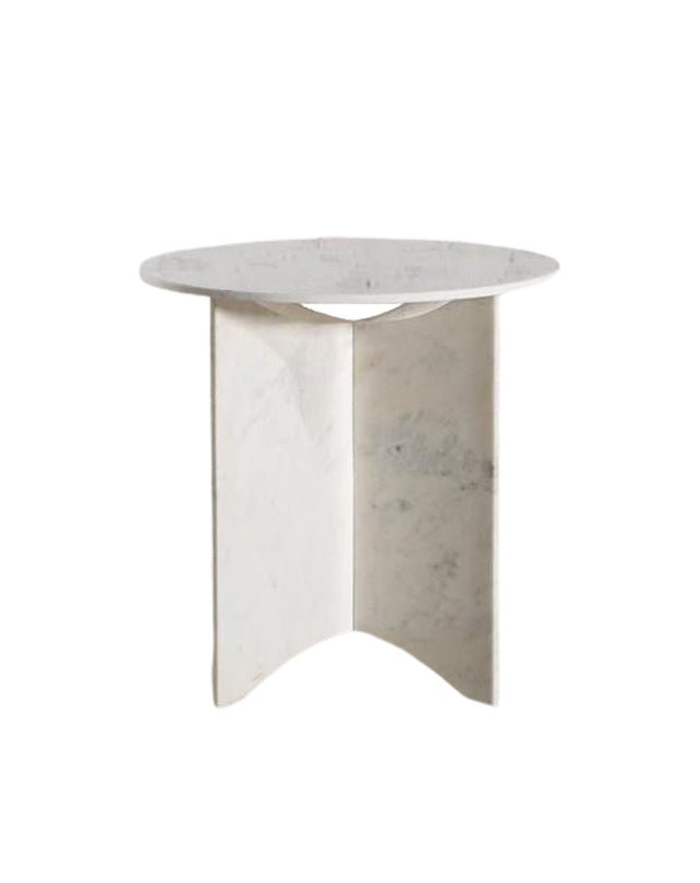Nixon Marble Side Table - Furniture - Republic Home