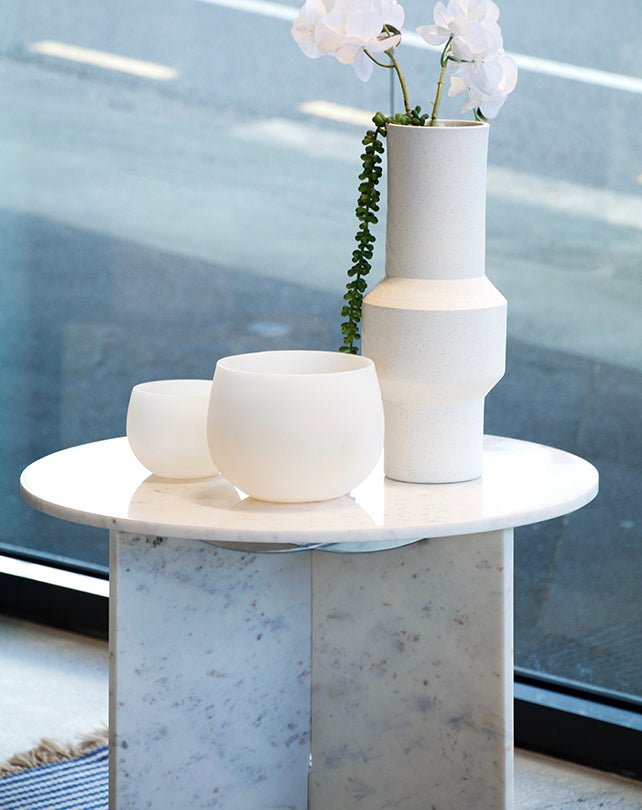 Nixon Marble Side Table - Furniture - Republic Home