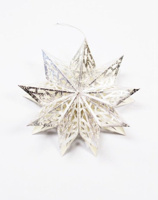 Paper Snowflake - Silver/White - Homewares - Republic Home
