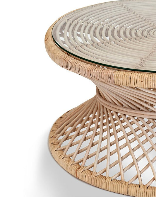 Savoy Coffee Table w/Glass - Furniture - Republic Home