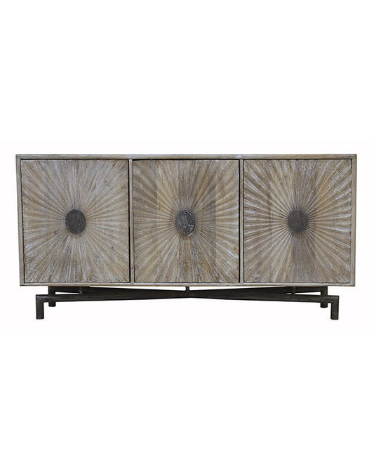 Sunburst 3 Dr Credenza - Furniture - Republic Home