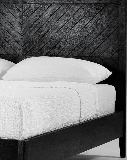 Tapestry Bed (Black) - Furniture - Republic Home